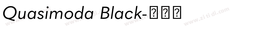 Quasimoda Black字体转换